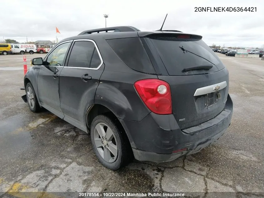 2013 Chevrolet Equinox Lt VIN: 2GNFLNEK4D6364421 Lot: 20178554