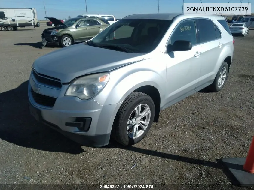 2013 Chevrolet Equinox Ls VIN: 2GNALBEKXD6107739 Lot: 30046327