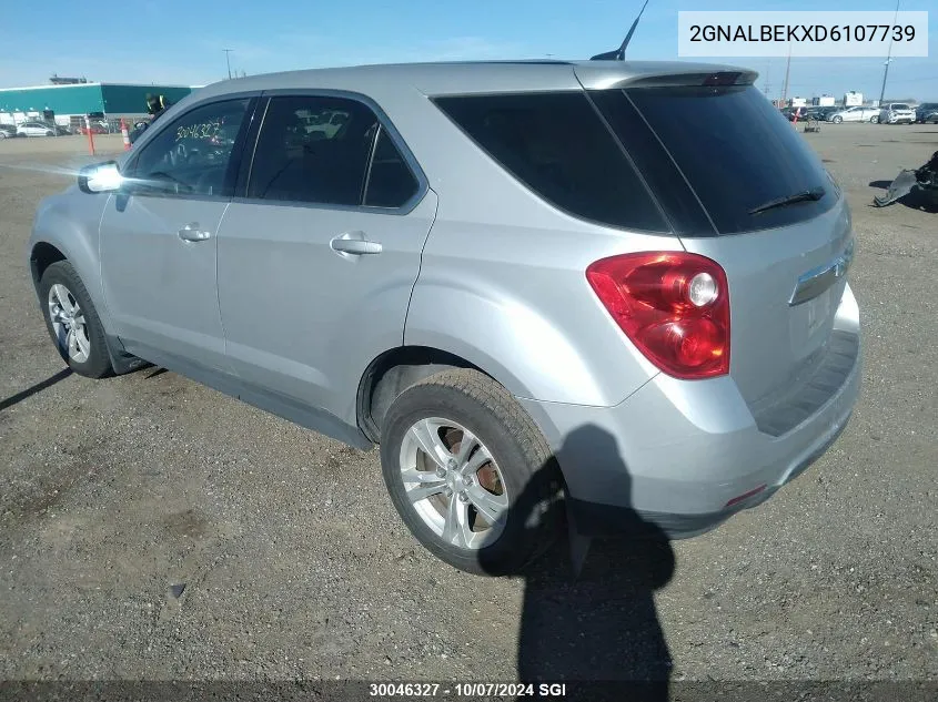 2013 Chevrolet Equinox Ls VIN: 2GNALBEKXD6107739 Lot: 30046327