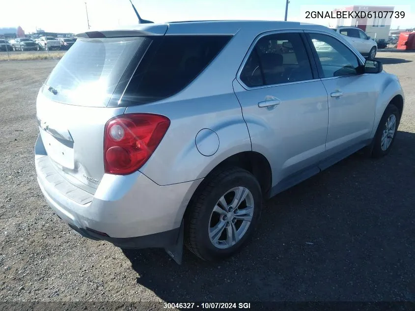 2013 Chevrolet Equinox Ls VIN: 2GNALBEKXD6107739 Lot: 30046327