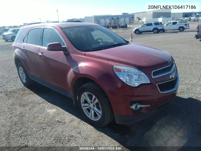 2013 Chevrolet Equinox Lt VIN: 2GNFLNEK1D6417186 Lot: 30046344