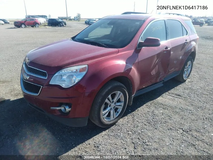 2013 Chevrolet Equinox Lt VIN: 2GNFLNEK1D6417186 Lot: 30046344