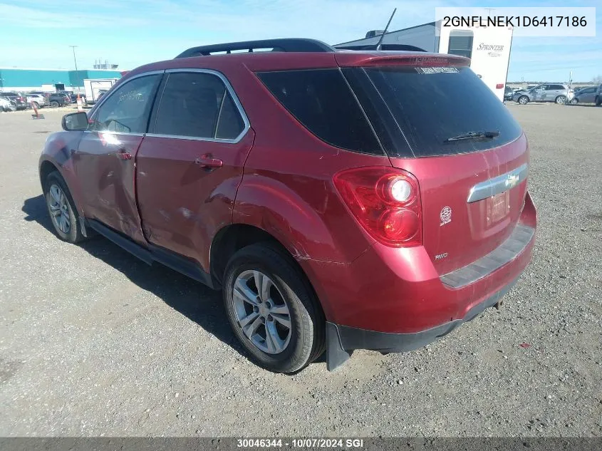 2013 Chevrolet Equinox Lt VIN: 2GNFLNEK1D6417186 Lot: 30046344