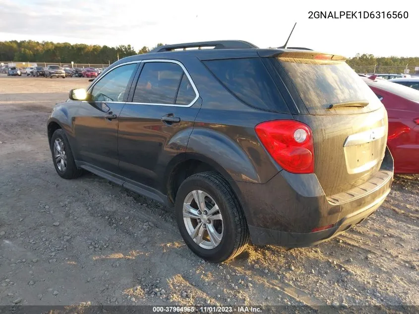 2013 Chevrolet Equinox 2Lt VIN: 2GNALPEK1D6316560 Lot: 37964965