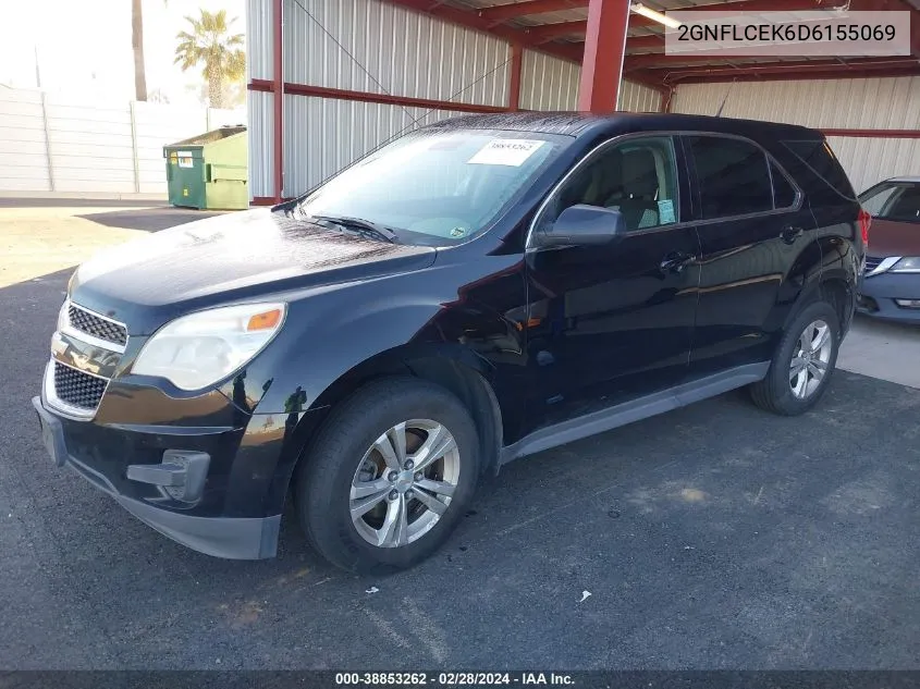 2013 Chevrolet Equinox Ls VIN: 2GNFLCEK6D6155069 Lot: 38853262