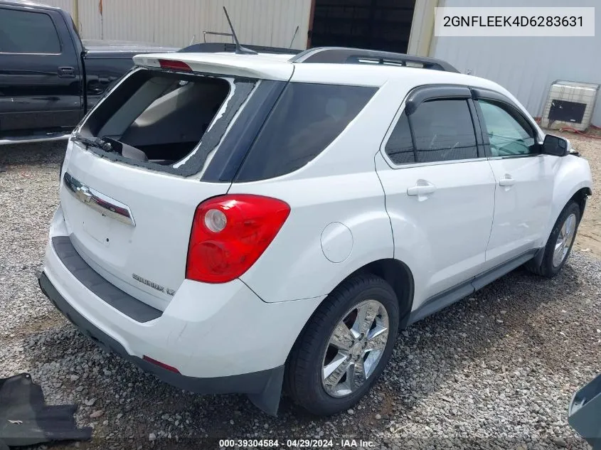 2013 Chevrolet Equinox 1Lt VIN: 2GNFLEEK4D6283631 Lot: 39304584