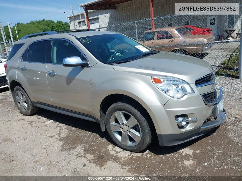 2013 Chevrolet Equinox Ltz VIN: 2GNFLGE35D6397352 Lot: 39571220