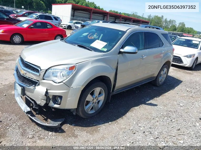 2013 Chevrolet Equinox Ltz VIN: 2GNFLGE35D6397352 Lot: 39571220