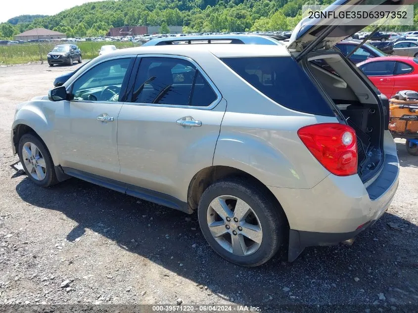 2013 Chevrolet Equinox Ltz VIN: 2GNFLGE35D6397352 Lot: 39571220