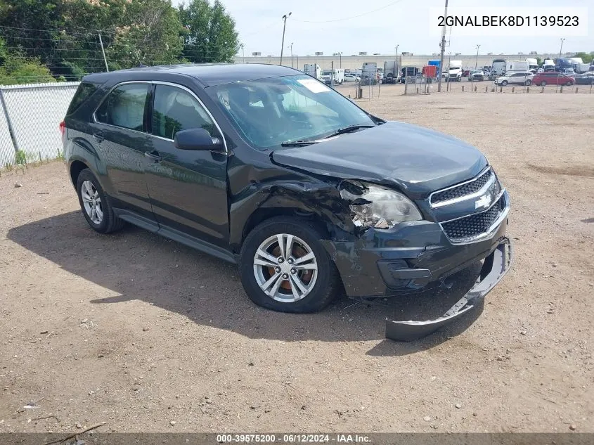 2013 Chevrolet Equinox Ls VIN: 2GNALBEK8D1139523 Lot: 39575200