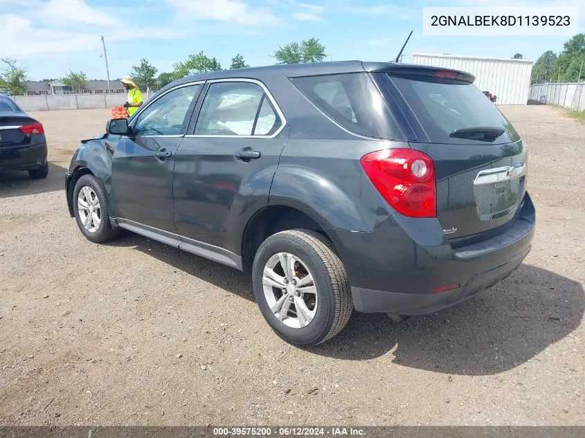 2013 Chevrolet Equinox Ls VIN: 2GNALBEK8D1139523 Lot: 39575200