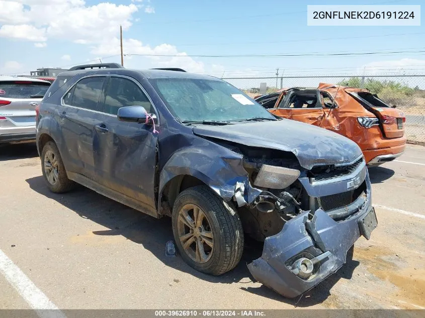 2013 Chevrolet Equinox 2Lt VIN: 2GNFLNEK2D6191224 Lot: 39626910