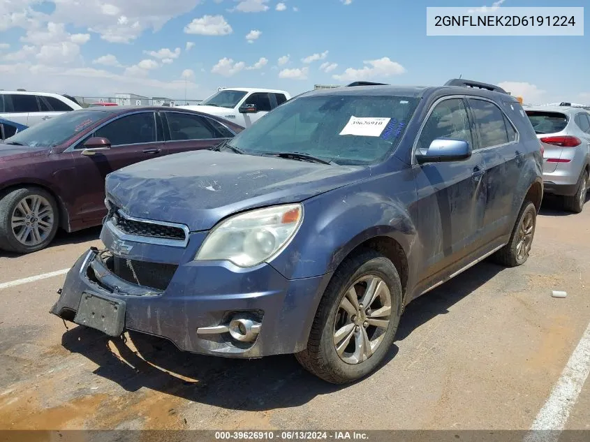 2013 Chevrolet Equinox 2Lt VIN: 2GNFLNEK2D6191224 Lot: 39626910