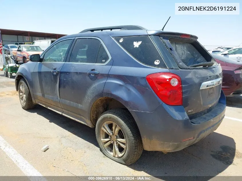 2013 Chevrolet Equinox 2Lt VIN: 2GNFLNEK2D6191224 Lot: 39626910