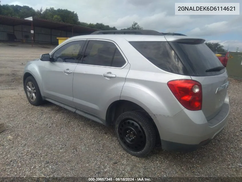 2013 Chevrolet Equinox 1Lt VIN: 2GNALDEK6D6114621 Lot: 39657345