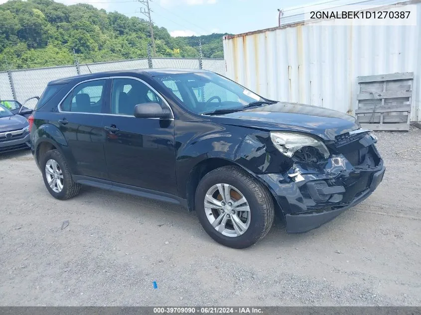 2013 Chevrolet Equinox Ls VIN: 2GNALBEK1D1270387 Lot: 39709090