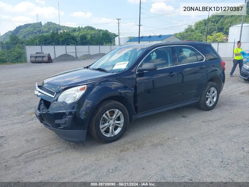 2013 Chevrolet Equinox Ls VIN: 2GNALBEK1D1270387 Lot: 39709090