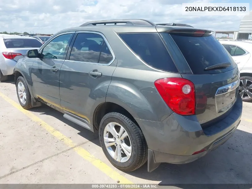 2013 Chevrolet Equinox Lt VIN: 2GNALPEKXD6418133 Lot: 39743283