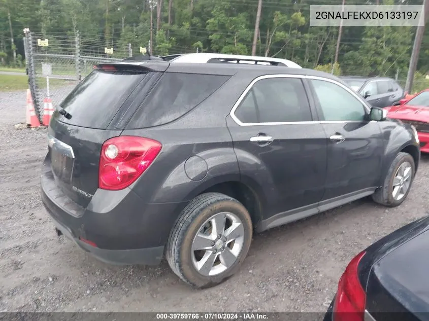 2013 Chevrolet Equinox Ltz VIN: 2GNALFEKXD6133197 Lot: 39759766