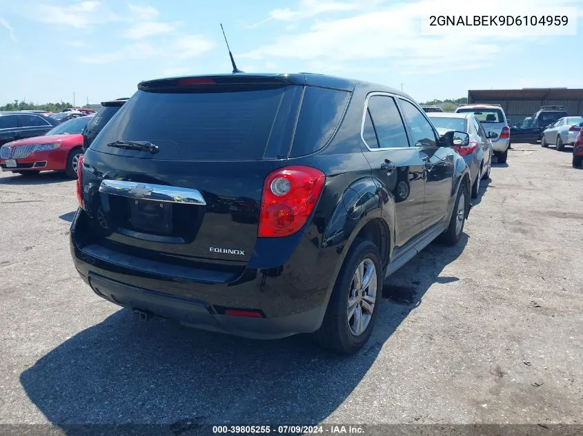 2GNALBEK9D6104959 2013 Chevrolet Equinox Ls