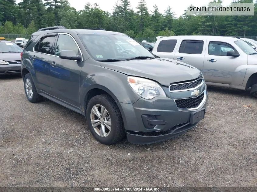 2013 Chevrolet Equinox 1Lt VIN: 2GNFLEEK0D6108826 Lot: 39823764