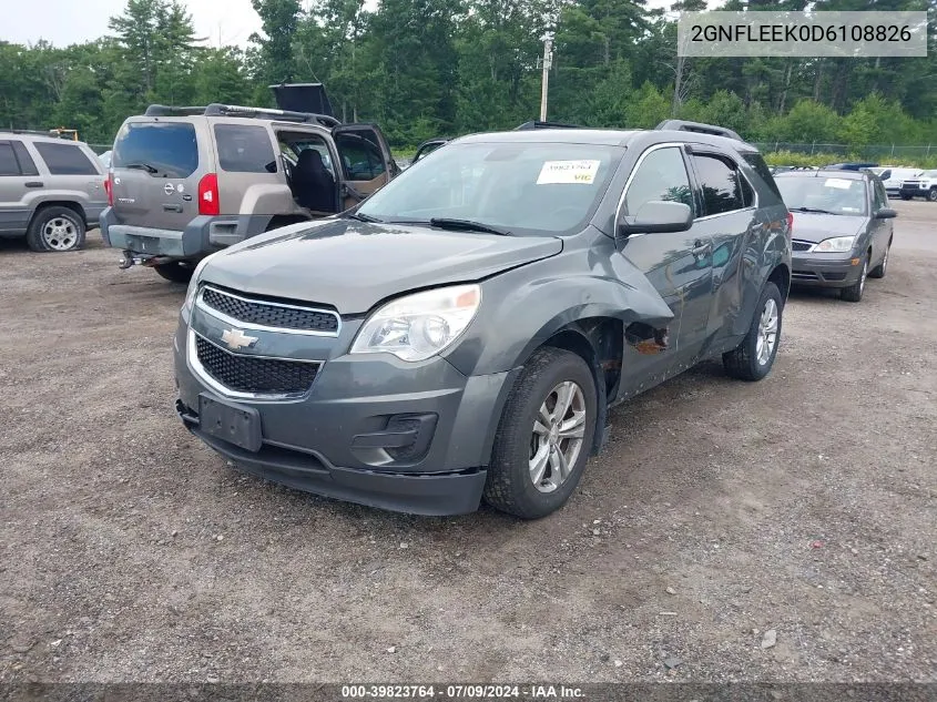 2013 Chevrolet Equinox 1Lt VIN: 2GNFLEEK0D6108826 Lot: 39823764