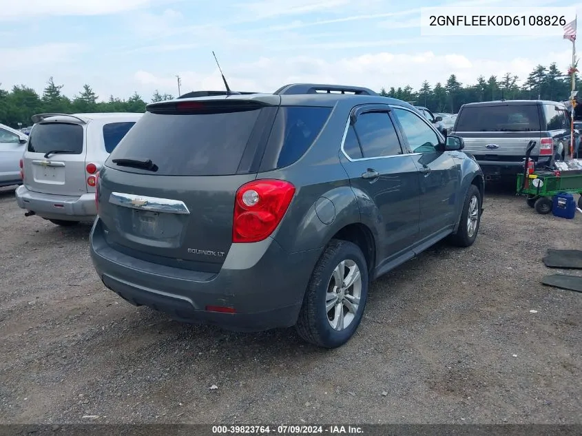 2013 Chevrolet Equinox 1Lt VIN: 2GNFLEEK0D6108826 Lot: 39823764