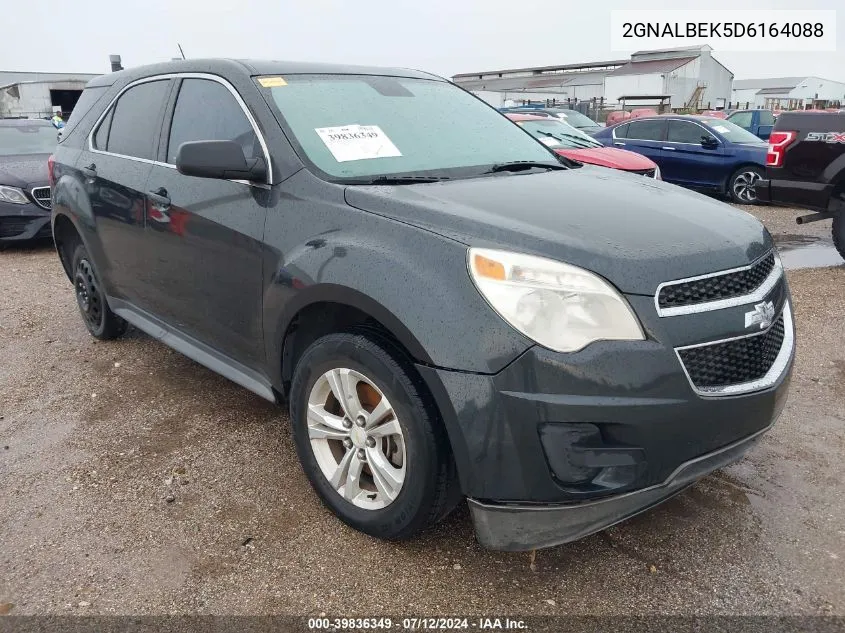 2013 Chevrolet Equinox Ls VIN: 2GNALBEK5D6164088 Lot: 39836349