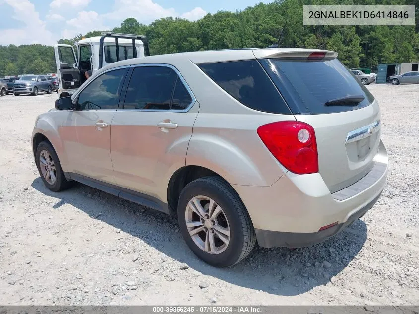 2013 Chevrolet Equinox Ls VIN: 2GNALBEK1D6414846 Lot: 39856245