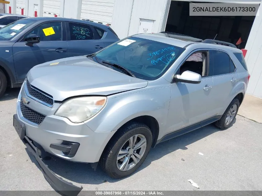 2013 Chevrolet Equinox 1Lt VIN: 2GNALDEK6D6173300 Lot: 39857958