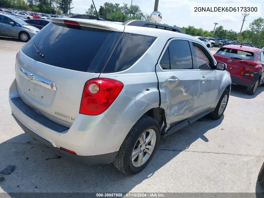 2013 Chevrolet Equinox 1Lt VIN: 2GNALDEK6D6173300 Lot: 39857958