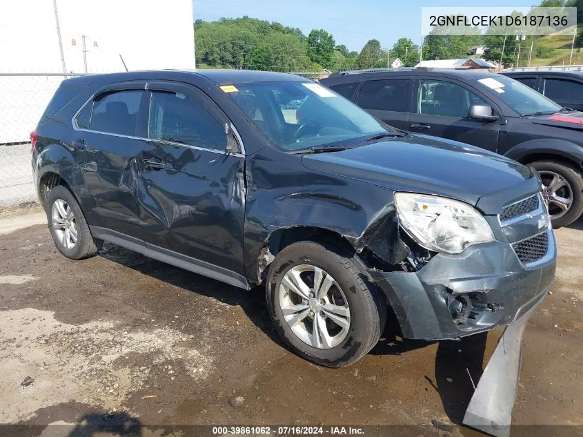 2GNFLCEK1D6187136 2013 Chevrolet Equinox Ls