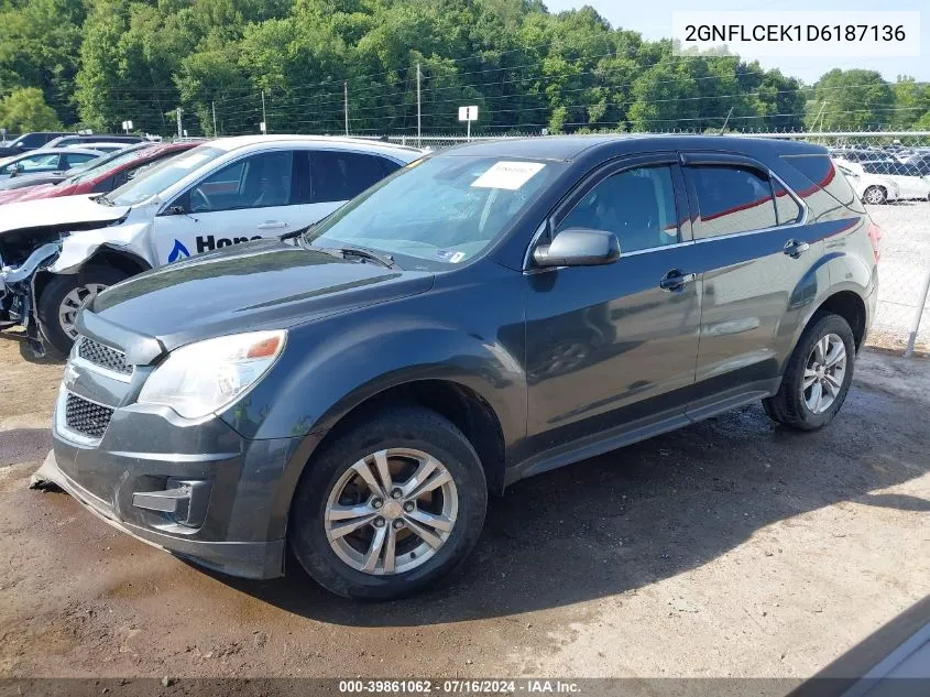 2GNFLCEK1D6187136 2013 Chevrolet Equinox Ls