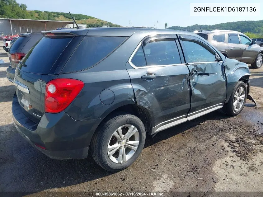 2GNFLCEK1D6187136 2013 Chevrolet Equinox Ls