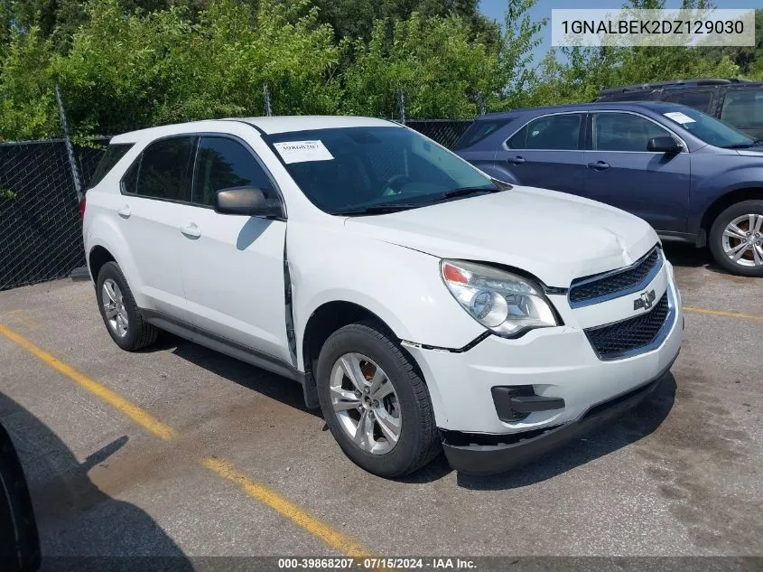 2013 Chevrolet Equinox Ls VIN: 1GNALBEK2DZ129030 Lot: 39868207