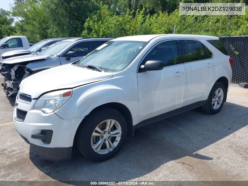 2013 Chevrolet Equinox Ls VIN: 1GNALBEK2DZ129030 Lot: 39868207