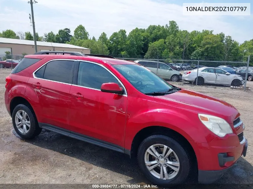 2013 Chevrolet Equinox 1Lt VIN: 1GNALDEK2DZ107797 Lot: 39884777