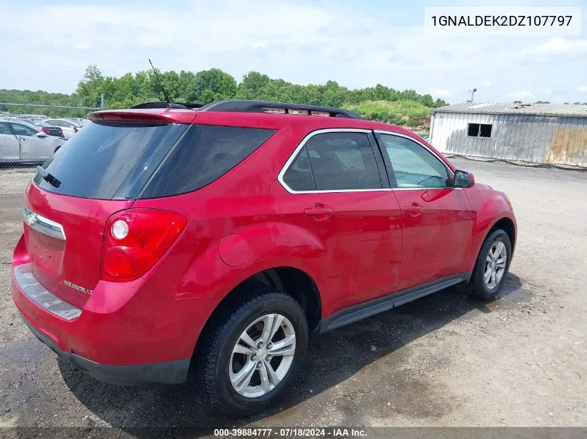 2013 Chevrolet Equinox 1Lt VIN: 1GNALDEK2DZ107797 Lot: 39884777