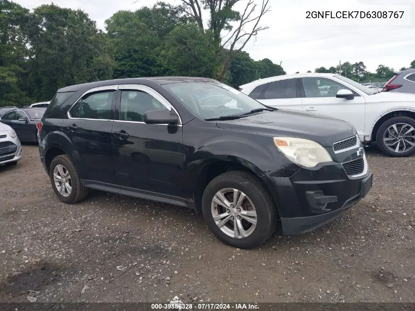 2013 Chevrolet Equinox Ls VIN: 2GNFLCEK7D6308767 Lot: 39886328