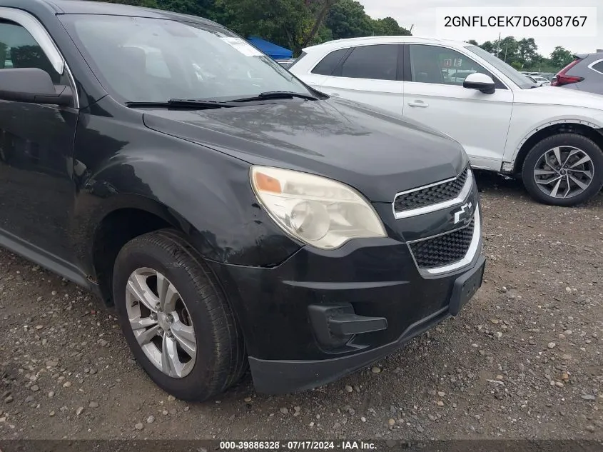 2013 Chevrolet Equinox Ls VIN: 2GNFLCEK7D6308767 Lot: 39886328