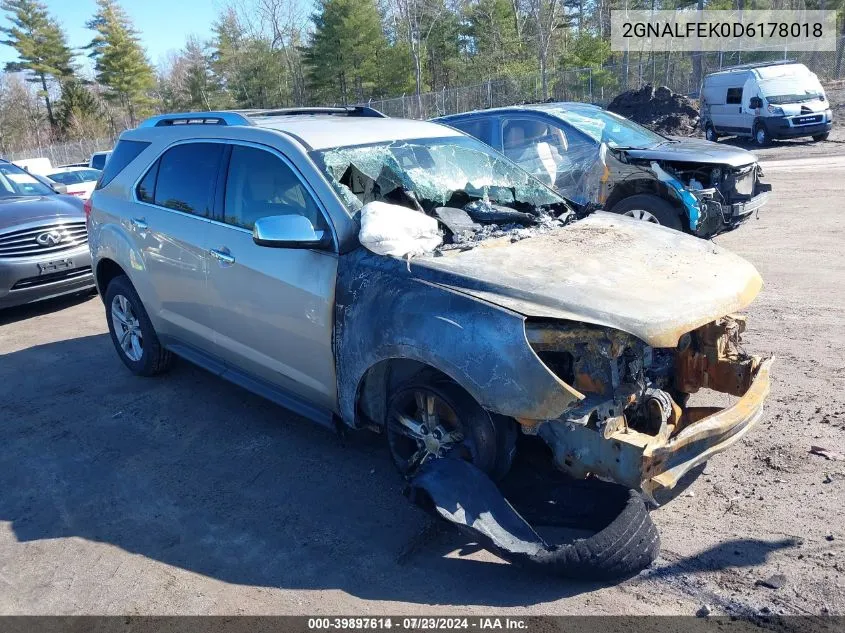 2GNALFEK0D6178018 2013 Chevrolet Equinox Ltz