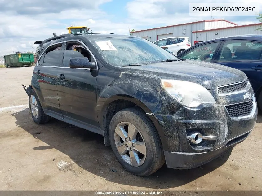 2013 Chevrolet Equinox 2Lt VIN: 2GNALPEK6D6202490 Lot: 39897912