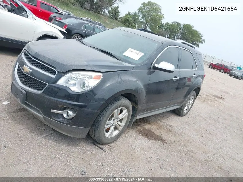 2013 Chevrolet Equinox Ltz VIN: 2GNFLGEK1D6421654 Lot: 39905822