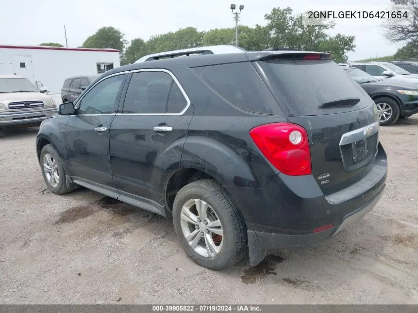 2013 Chevrolet Equinox Ltz VIN: 2GNFLGEK1D6421654 Lot: 39905822