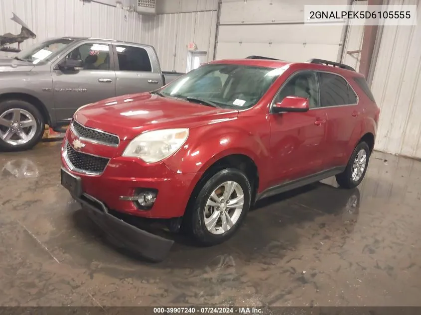 2013 Chevrolet Equinox 2Lt VIN: 2GNALPEK5D6105555 Lot: 39907240