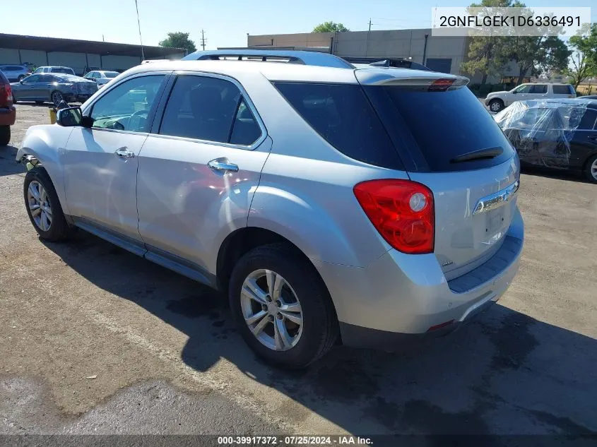 2013 Chevrolet Equinox Ltz VIN: 2GNFLGEK1D6336491 Lot: 39917372