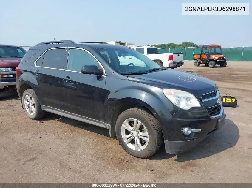 2013 Chevrolet Equinox 2Lt VIN: 2GNALPEK3D6298871 Lot: 39922994