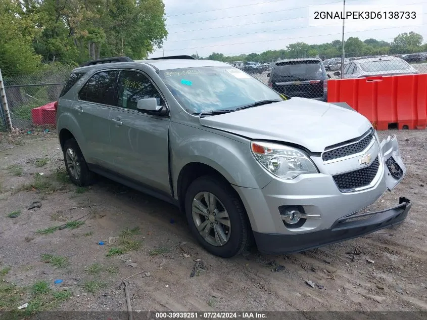 2013 Chevrolet Equinox 2Lt VIN: 2GNALPEK3D6138733 Lot: 39939251