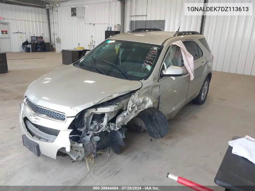 2013 Chevrolet Equinox 1Lt VIN: 1GNALDEK7DZ113613 Lot: 39944484