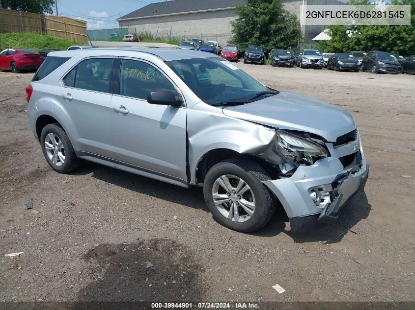 2GNFLCEK6D6281545 2013 Chevrolet Equinox Ls